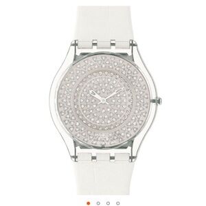 Swatch Lustrous Bliss rare diamond watch brand new collector limited 1139/4000